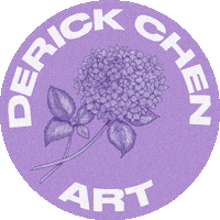 deeeeek_art new post purple hydrangea artph Sticker