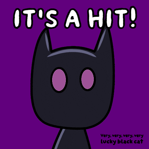 Glow Black Cat GIF by VeeFriends