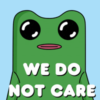 No One Cares Whatever GIF by fwogs