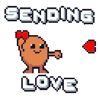 Potato Love Sticker by Potatoz by 9GAG