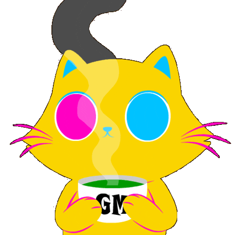 Good Morning Cats Sticker