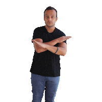 anthonyornecq no never non blinkcut Sticker