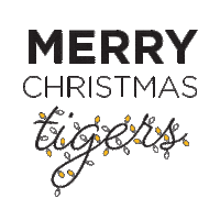 Merry Christmas Tigers Sticker by FHSU Foundation