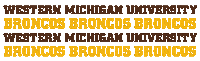 Western Michigan University Broncos Sticker by WMU Alumni Association