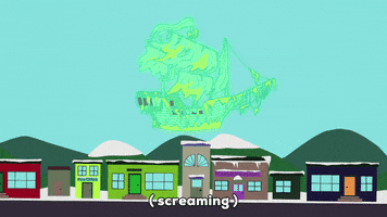 scared ghost ship GIF by South Park 