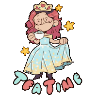 osophiashio princess tea party osophiashio Sticker