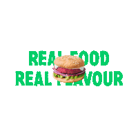 Greencook yummy vegan burger real food Sticker