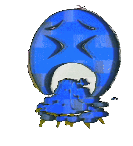 Glitch Emoji Sticker by #BASILIO