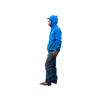 Construction Worker Blue Hoodie Sticker by JC Property Professionals