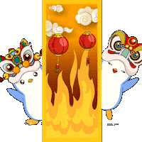 Chinese New Year Penguin Sticker by Pudgy Penguins