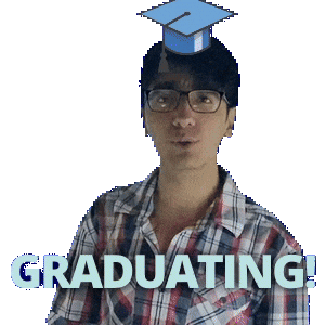 Graduating Graduation Day Sticker