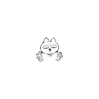 ywo46 love funny cat animation Sticker