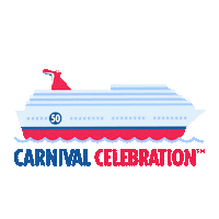 Fun Celebrate Sticker by Carnival Cruise Line