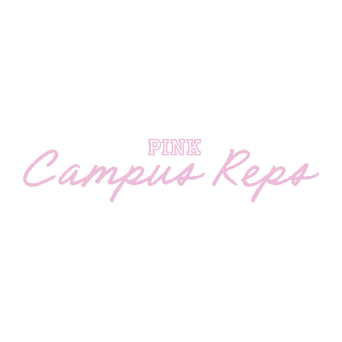 Pink Campus Reps Sticker by Victoria's Secret PINK