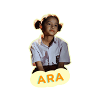 ara widuri Sticker by Keluarga Cemara