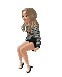Lily Sit Sticker by Bel Diniz