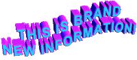 this is brand new information! Sticker by AnimatedText