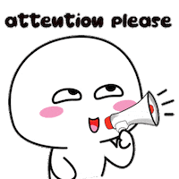 Happy Attention Sticker