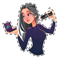 rimmellondonmy girl woman glow enjoy Sticker