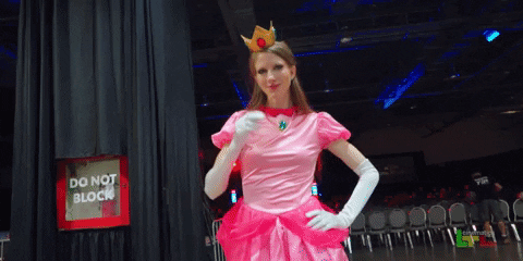 mattsalem giphygifmaker princess peach emerald GIF