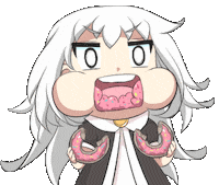 Donut Eating Sticker by Jin