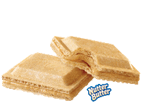 Nutterbutter hearts snack cookie peanut butter Sticker