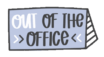 Out Of Office Vacation Sticker by The Maker's Mind