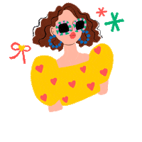 Fashion Dindaps Sticker by CottonInk