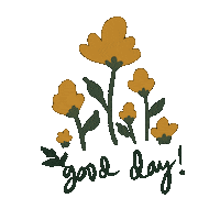 Good Day Flowers Sticker