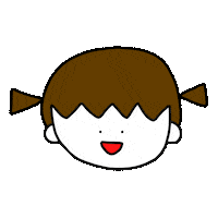 Girl Face Sticker by Konomi Sakamoto
