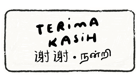 Singapore Thank You Sticker by sembangsembang