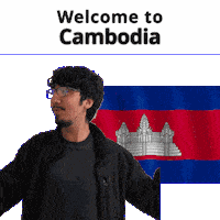 Cambodia Kh Sticker