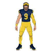 Go Blue Michigan Wolverines Sticker by Panini America