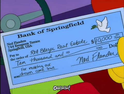 season 9 bank check GIF