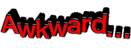 awkward text Sticker