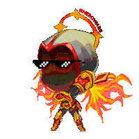 Like A Boss Fire Sticker by Hero Wars