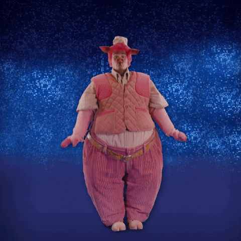 ShrekMusicalAU pig shrek twirl piggy GIF