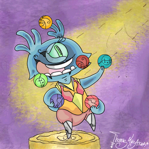 Outer Space Art GIF by ToonTownClown