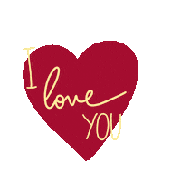 I Love You Heart Sticker