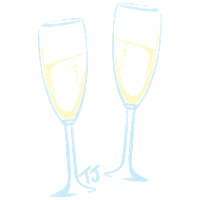 Cheers Celebrate Sticker by Tjazelle