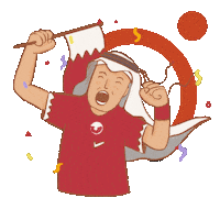 Celebrating World Cup Sticker by OoredooOman