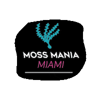 mossmaniamiami miami moss mossmania moss mania miami Sticker