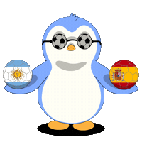 Vamos Argentina World Cup Sticker by Pudgy Penguins