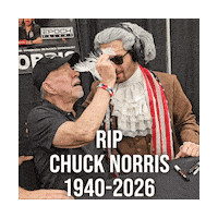 Signing Chuck Norris Sticker