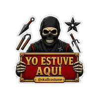 Skull Ninja Sticker