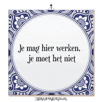 Focus Stress Sticker by Tegelspreuken.nl