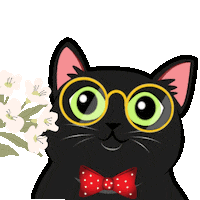 In Love Happy Cat Sticker