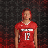 Volleyball Go Cards GIF by Louisville Cardinals