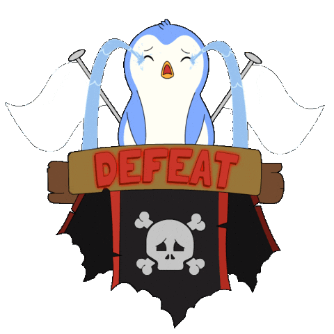 We Lost Pain Sticker by Pudgy Penguins