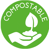 ananiapy verde compost biodegradable no plastic Sticker